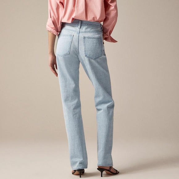NWT!! J. CREW Mid-Rise Straight Jeans Montauk Wash Denim Classic Preppy Size 30 - Picture 8 of 16